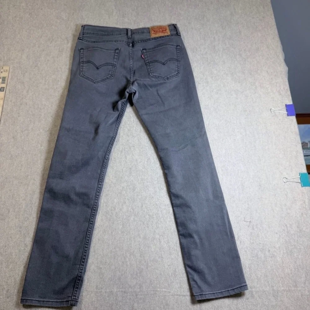 Levi's 511 Slim Fit Jeans Mens 32x32 Gray Cotton Blend Stretch Classic Casual